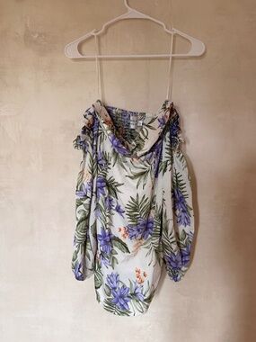 Hello Molly Mini Dress Strapless Puff Sleeves US Size 6